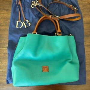 Dooney and Bourke Lucca pebbled leather Barlow teal